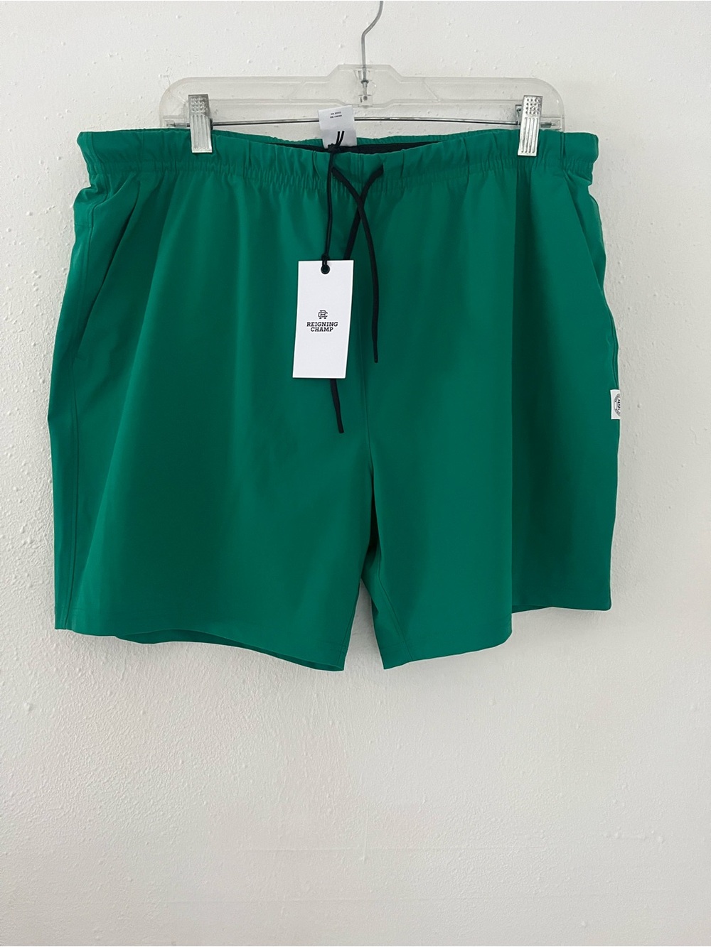 Reigning Champ Emerald Green Athletic Shorts